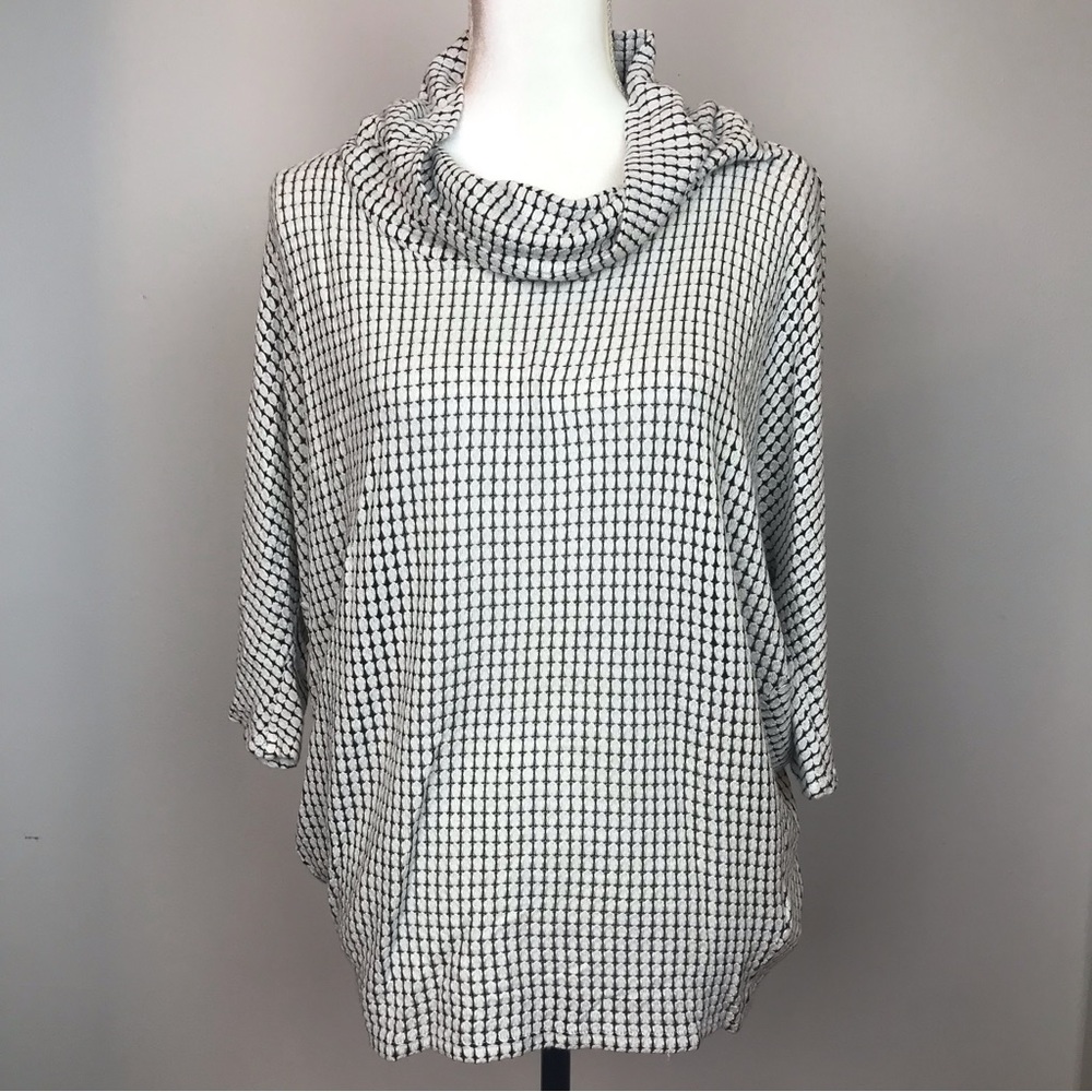 Laila Jayde Cowl Neck Knit Top Pullover Dolman Sleeve Size S